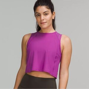 lululemon athletica Women's Magenta Sculpt Cropped Tank Top